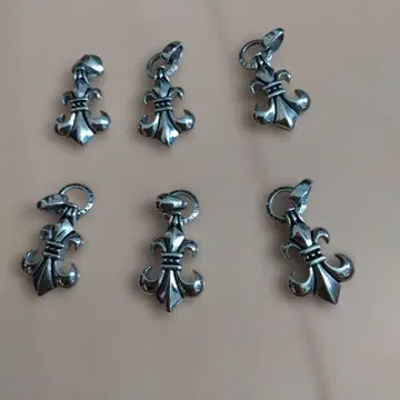 실버 플뢰르 드 리스 참 6개 세트