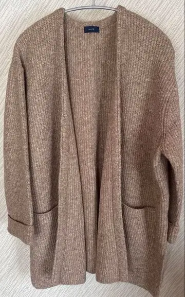 SHIPS 긴팔 니트 가디건 베이지 프리 사이즈