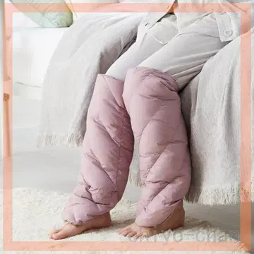 모스코비 리치 다운 푹신푹신 레그 워머 다운 부티 더스티 로즈