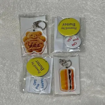 노 레이즌 샌드위치 가챠가챠 아크릴 키링 캔뱃지