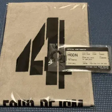 히게단 FOUR RE:ISM 키링 타월 Zepp