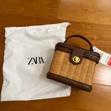 새상품 ZARA 대비 바스켓백 브라운 토트백
