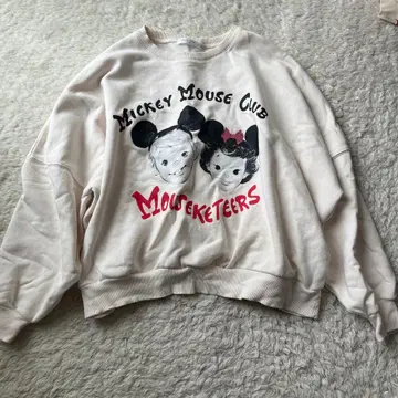 미키마우스 클럽 페이스 속기모 맨투맨