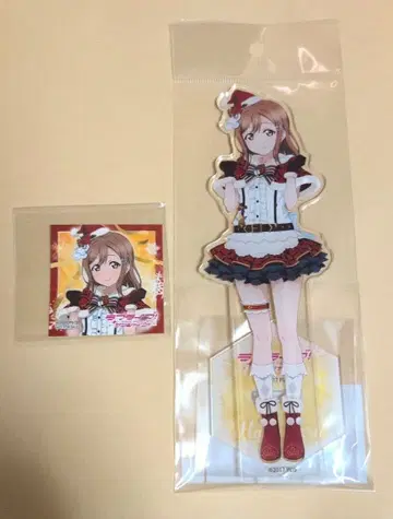 Aqours 징글벨이 멈추지 않아 쿠니키다 하나마루 아크릴 스탠드 스티커