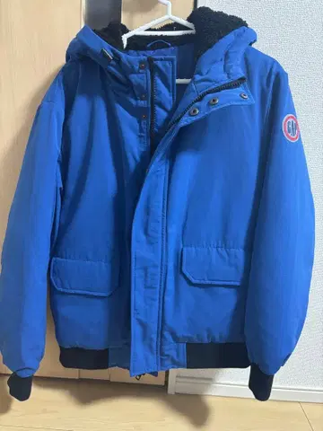 GAP 후드 부착 다운 자켓 XS 파랑