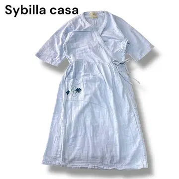 시빌라 카사 카슈쿨 룸웨어 꽃무늬 자수 L 넉넉한 느낌 면 100%