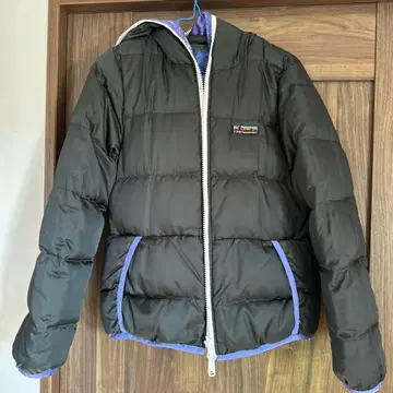 X-girl 리버서블 후드 부착 다운 자켓