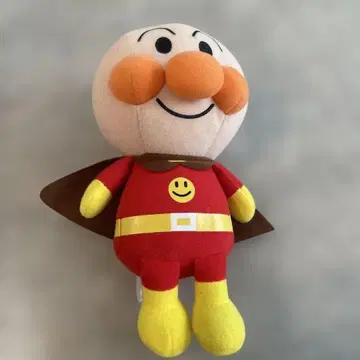 호빵맨 봉제 인형 망토 포함
