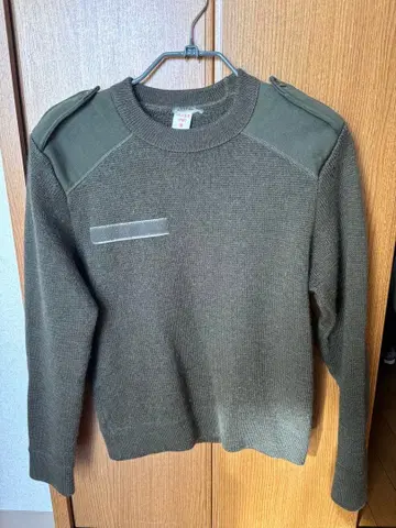 80년대 프랑스군 커맨드 니트 GILLES 올리브 그린