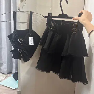 ROJITA 로지타 더블 리본 뷔스티에 스커트 세트 정품