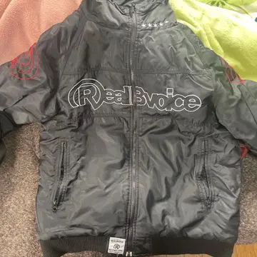 Real Voice 후드 부착 나일론 자켓 블랙