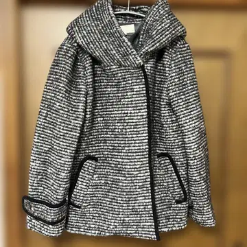 언타이틀 후드 부착 코트 42 UNTITLED 빅 사이즈 그레이