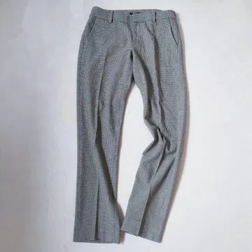 보쉬 팬츠 슬랙스 센터 프레스 하운드투스 체크 패턴 깔끔한 오피스 36