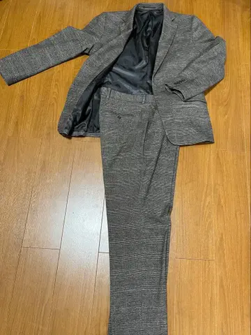 GU 그레이 테일러드 자켓 L 팬츠 XL 셋업