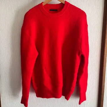 [ 미사용품 ] ZARA 자라 빨간색 크루넥 스웨터 니트 남성용 M