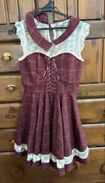 LIZLISA 글렌체크 미니 원피스