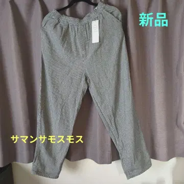 새상품 사만사 모스모스 패턴 모듬 테이퍼드 팬츠 L 사이즈