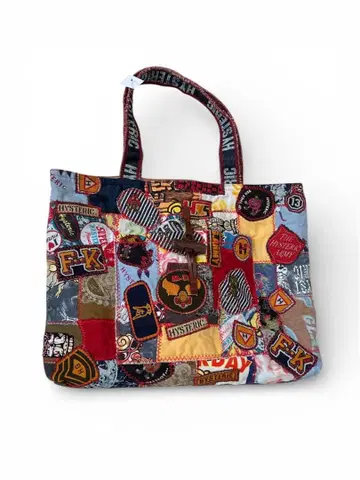 HYSTERIC MINI 히스테릭 미니 올 패턴 토트백 패치워크