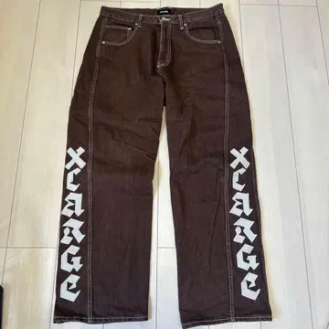 X large 브라운 데님 팬츠 36 완판템 인기