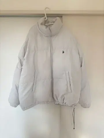 U.S. POLO ASSN. 로고 자수 스탠드 패딩 자켓 M 사이즈