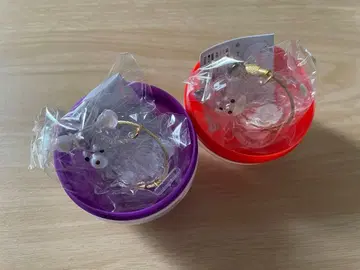 우리 아이 털뭉치 치와와 화이트 블랙 C-pla 가챠 강아지 털뭉치