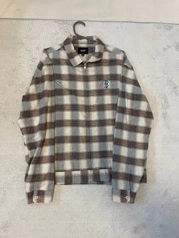 HUF 체크 지퍼 셔츠 자켓