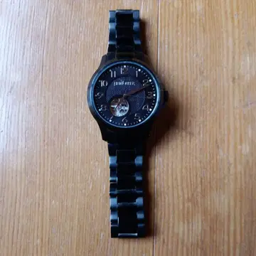 뉴요커 자동 와인딩 시계 블랙