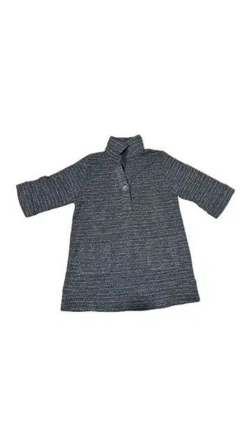 그레이 스트라이프 하프 버튼 자켓