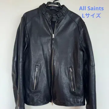 All Saints 블랙 가죽 자켓 (L)