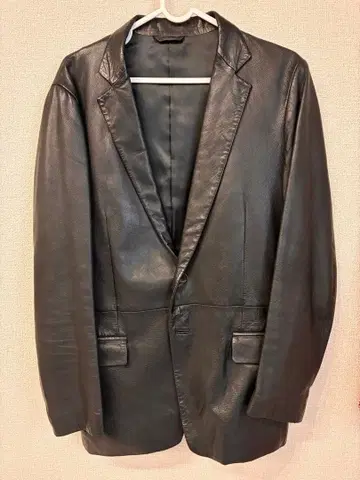 [ 무료배송 ] 새상품급 캘빈클라인 블랙 가죽 자켓 M