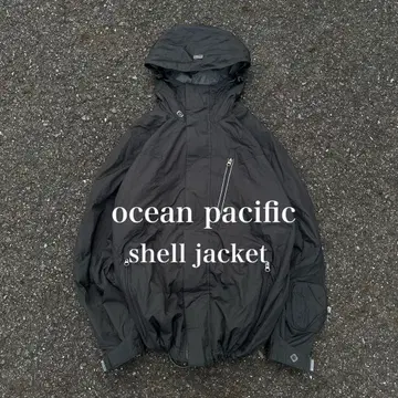 y2k ocean pasific nylon shell jacket 00s