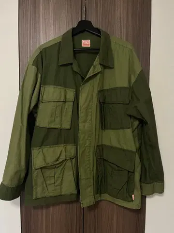 HINSON 올리브 그린 밀리터리 자켓
