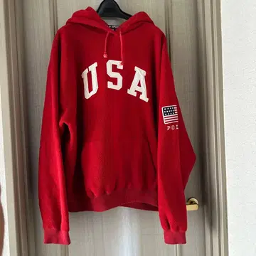 Polo 빨간색 USA 후드티