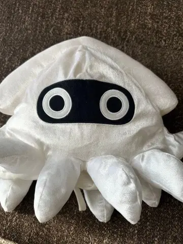 오징어 캐릭터 플리스 모자