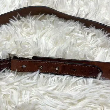 타미힐피거 여성용 가죽 벨트 천연 가죽 브라운