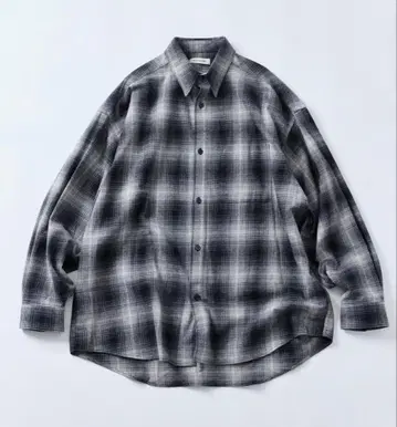 FREAK'S STORE 릴랙스핏 옴브레 체크 플란넬 셔츠
