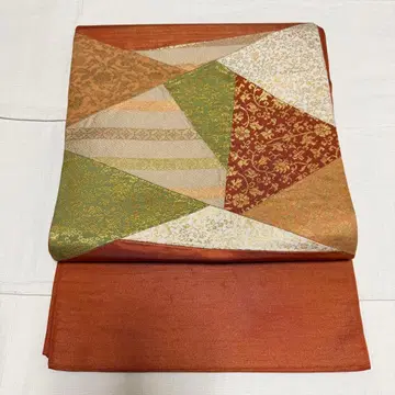 순수 실크 후쿠로 오비 키리바메