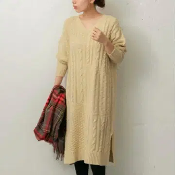 어반 리서치 서니 라벨 니트 원피스