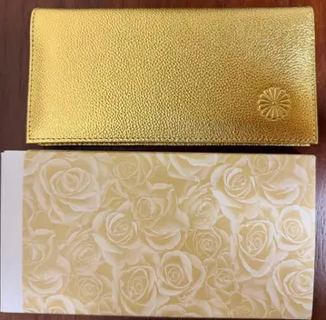 황궁 소가죽 장지갑 골드