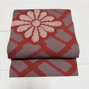 순수 실크 나고야 오비 시보리 능화 패턴