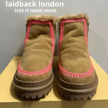 미사용 새상품 laidbacklondon 볼륨 밑창 어그 부츠 38