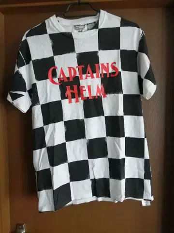 캡틴스 헬름 티셔츠 M 체커 체크
