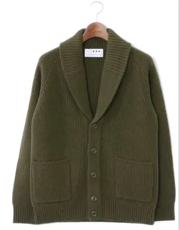 three dots 숄카라 가디건