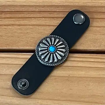 [미사용 새상품] 스카프 버클 터콰이즈 콘초