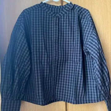WE.C 체크 무늬 긴팔 셔츠 M