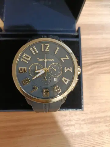 Tandance 쿼츠 손목시계 골드/그레이