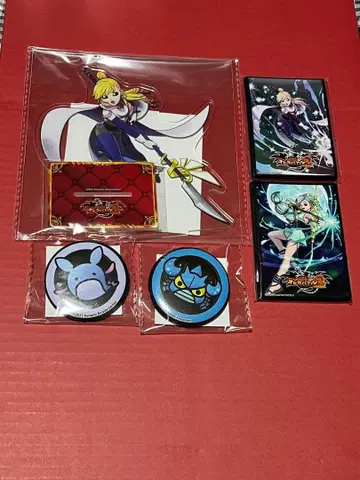 오레카 배틀 2 서장 복권 아크릴 스탠드 & 캔뱃지 & 슬리브 세트