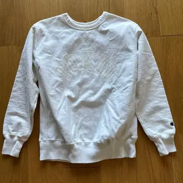 Champion 화이트 맨투맨 M