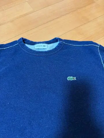 LACOSTE 네이비 크루넥 맨투맨