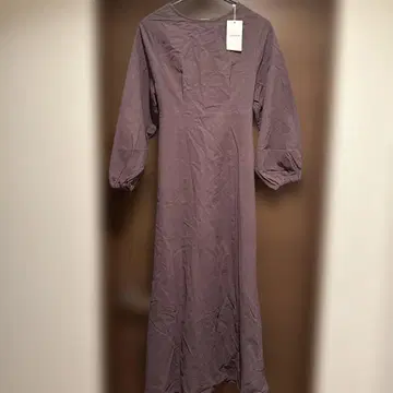 브라운 원피스 백리본 포함